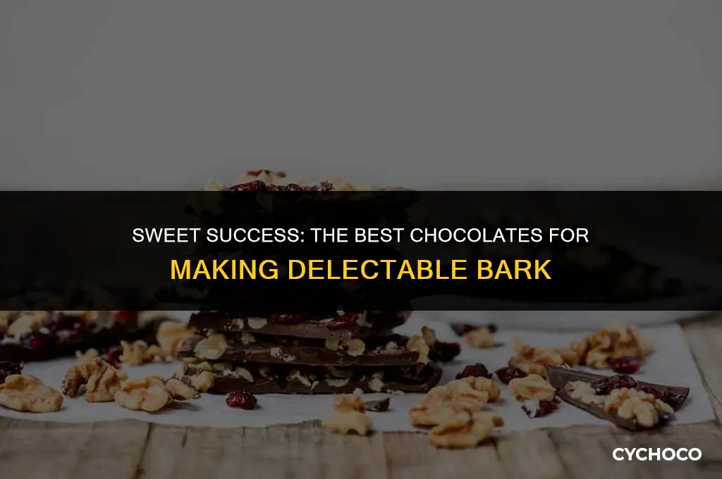 what chocolate is good for making bark