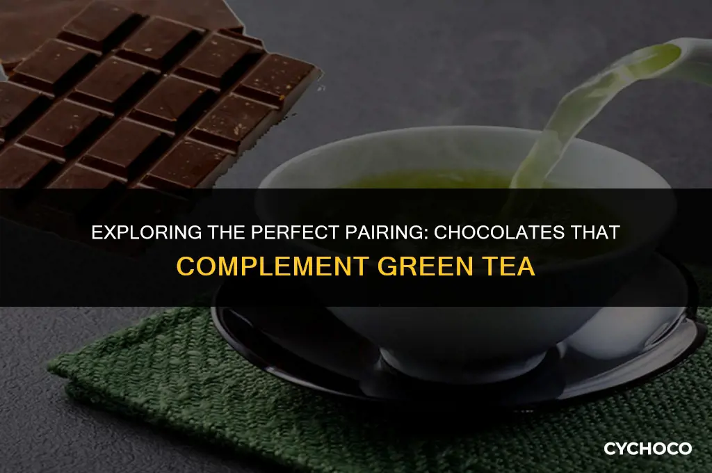 what chocolate is good with green tea