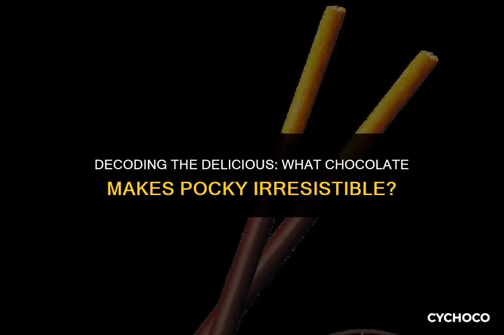 what chocolate is pocky made with