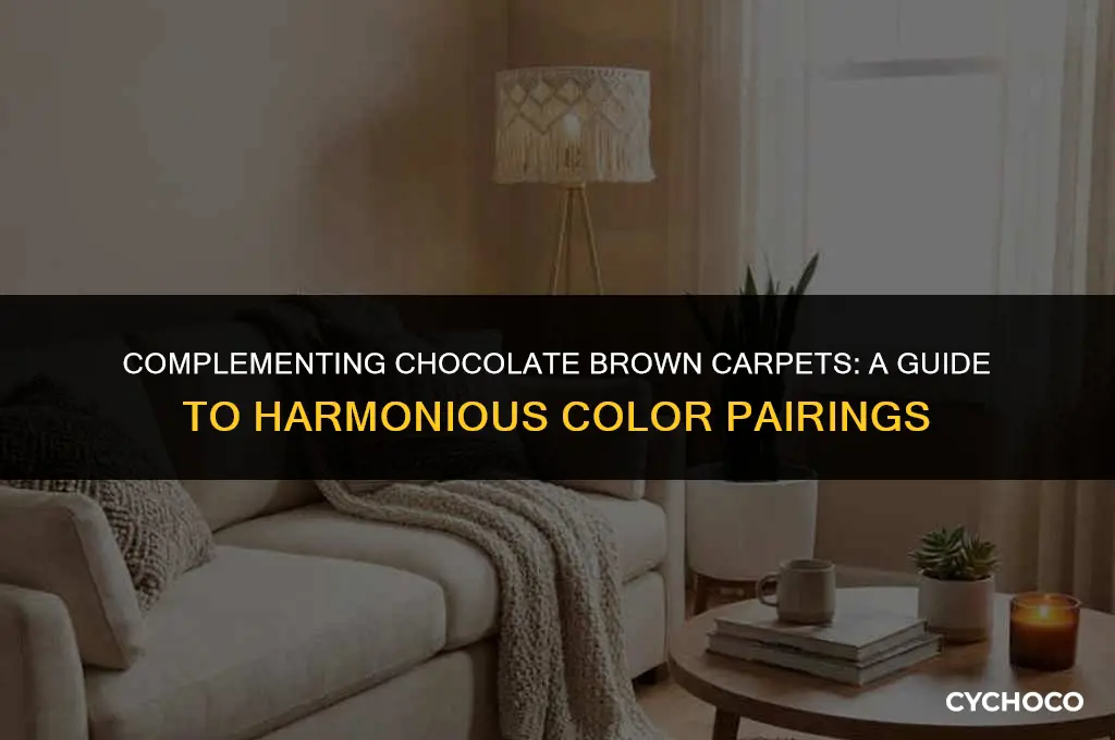 what color goes good with chocolate brown carpet