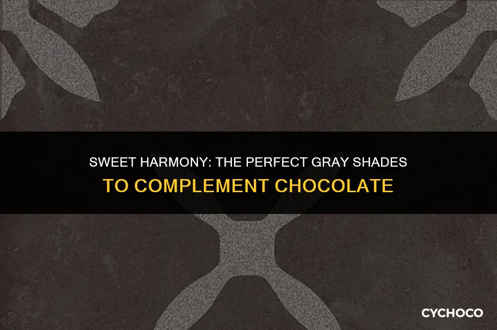 what color gray looks good with chocolate