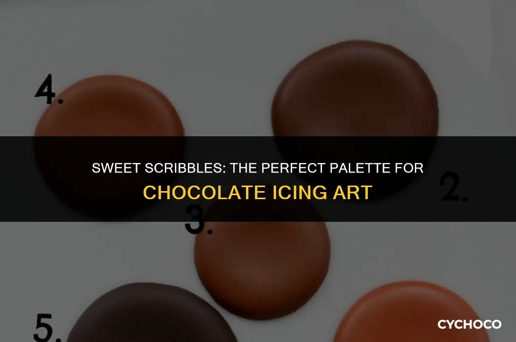 what color is good to write with chocolate icing