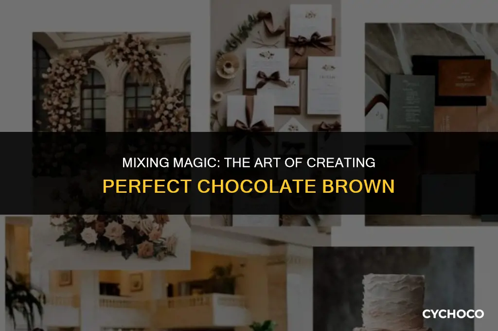 what colors make chocolate brown