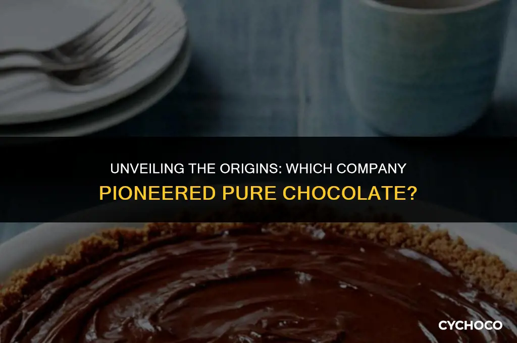 what company made pure chocolate first