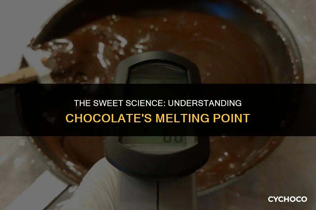 what degree does chocolate melt