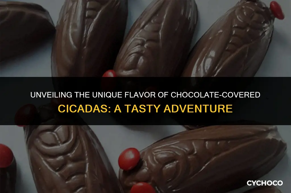 what do chocolate covered cicadas taste like