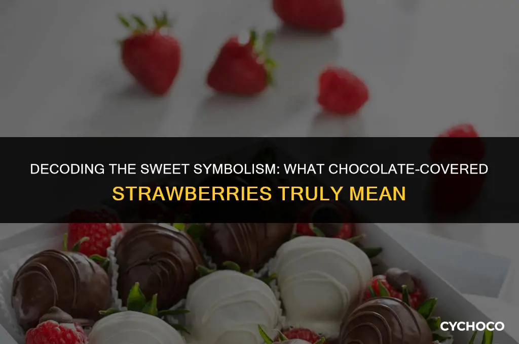 what do chocolate covered strawberries mean