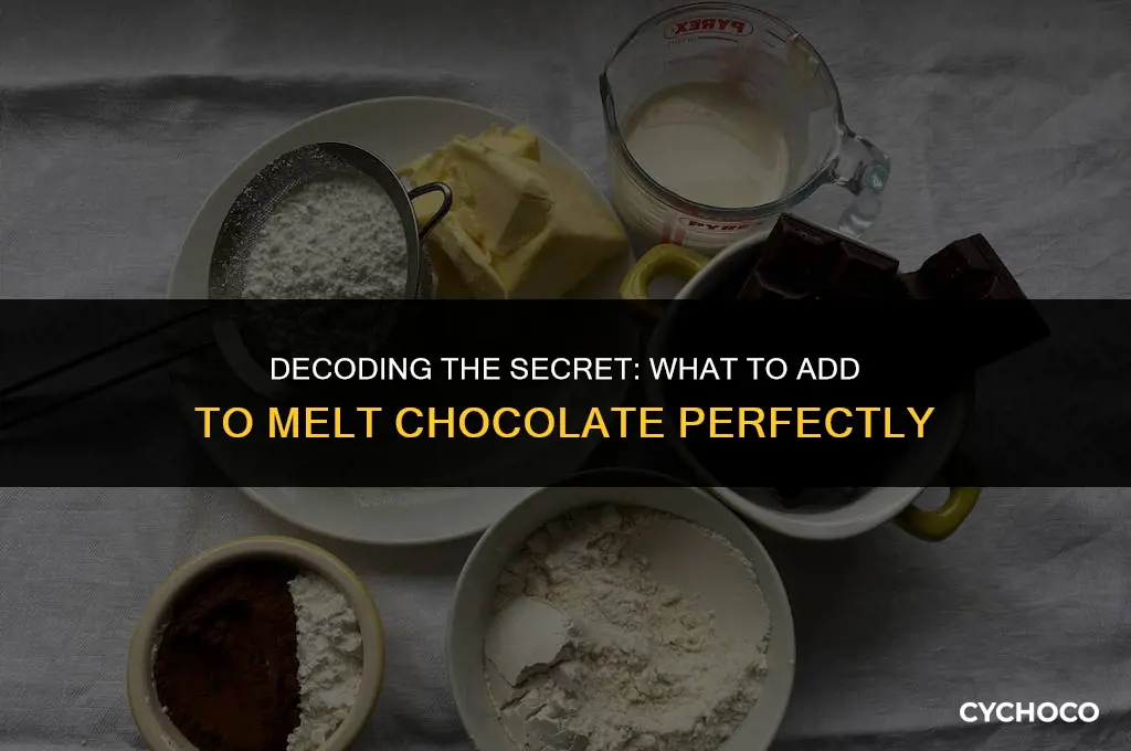 what do i add to melt chocolate