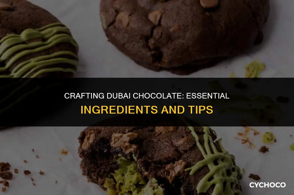 what do i need to make dubai chocolate