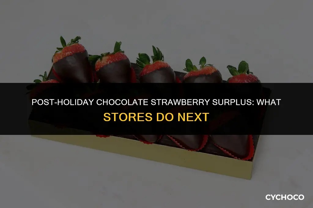 what do stores do with chocolate covered strawberries after holidays