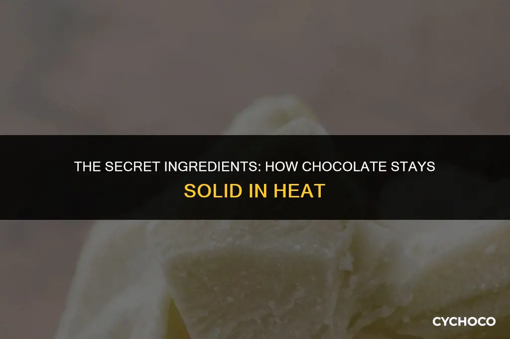 what do they put in chocolate to stop it melting