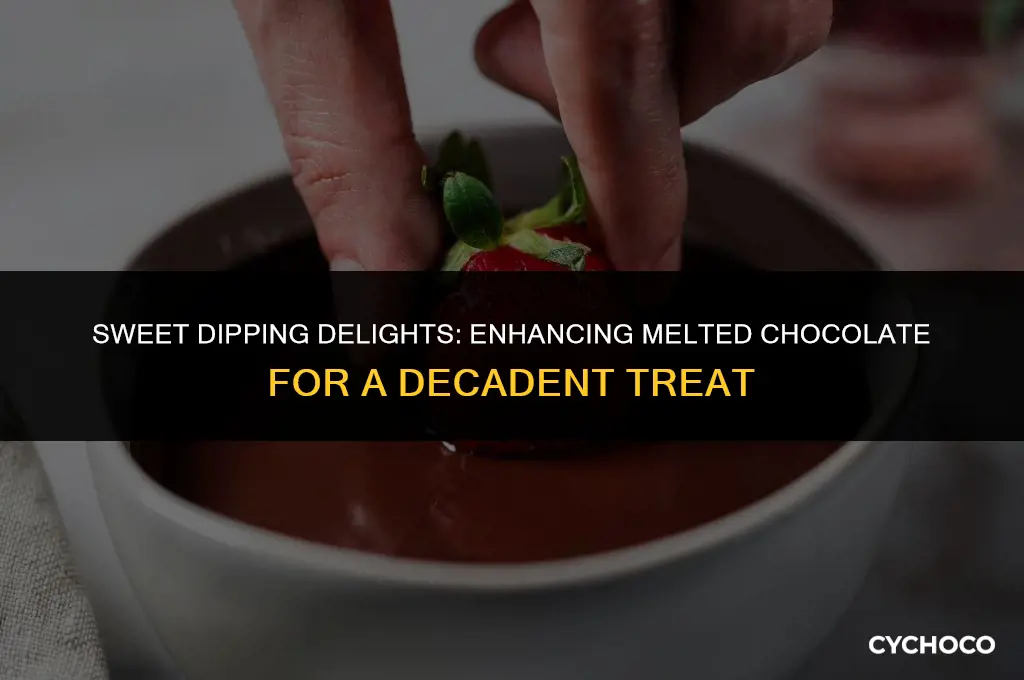 what do you add to melted chocolate for dipping