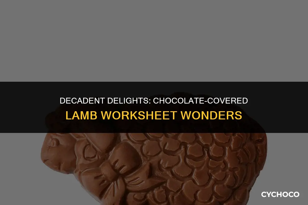what do you call a lamb covered in chocolate worksheet