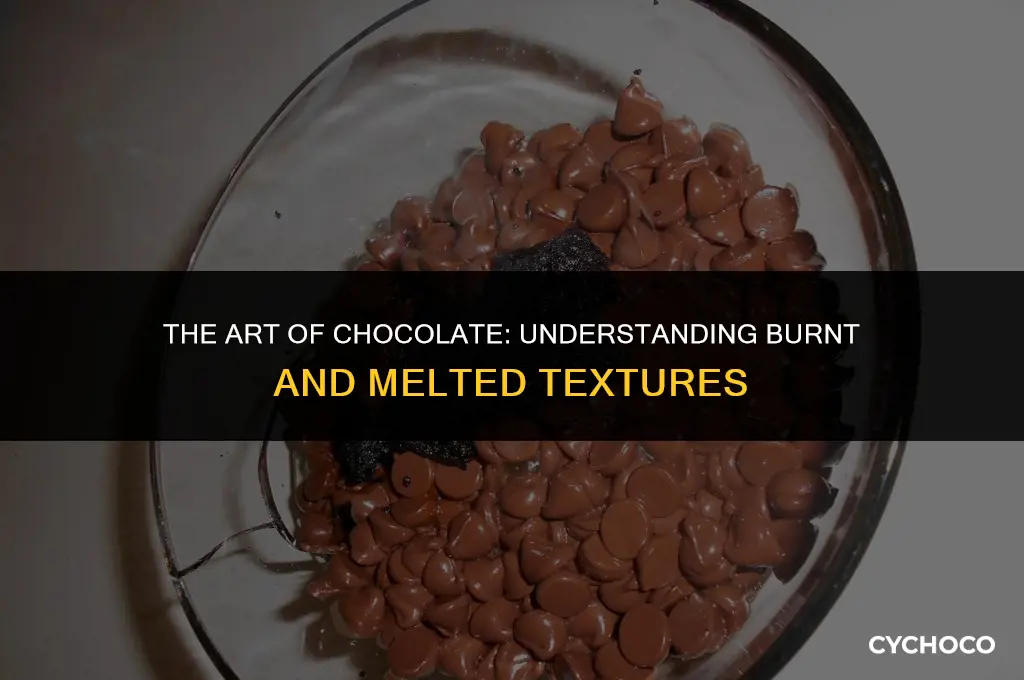 what does burnt melted chocolate look like