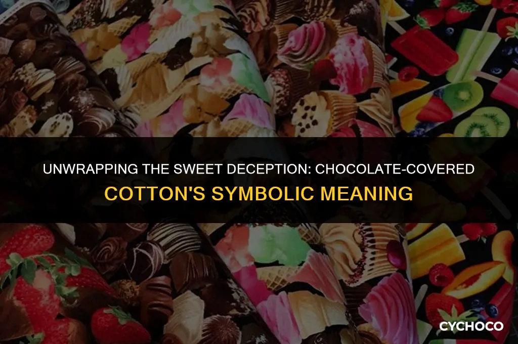 what does chocolate covered cotton symbolize