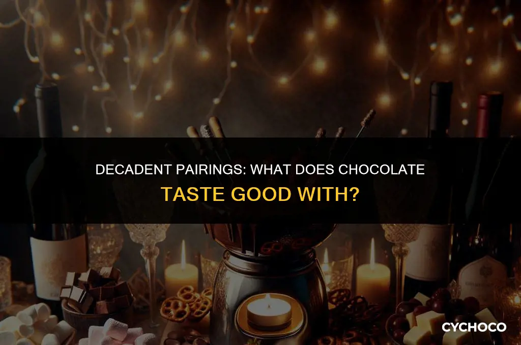 what does chocolate taste good with