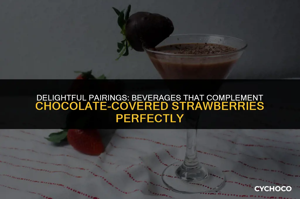 what drink goes well with chocolate covered strawberries