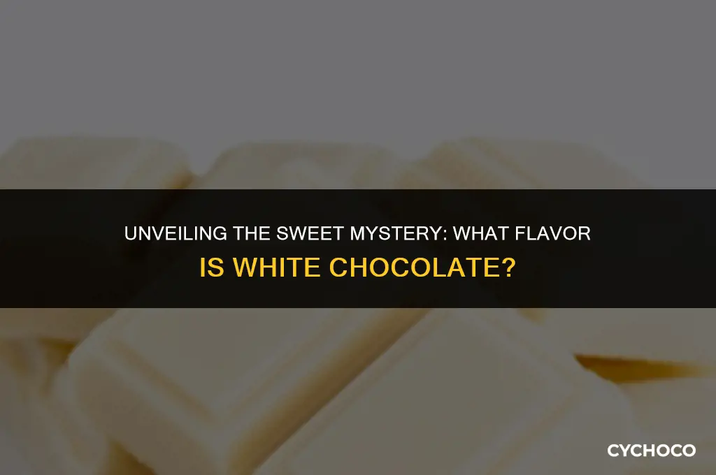 what flavor is white chocolate
