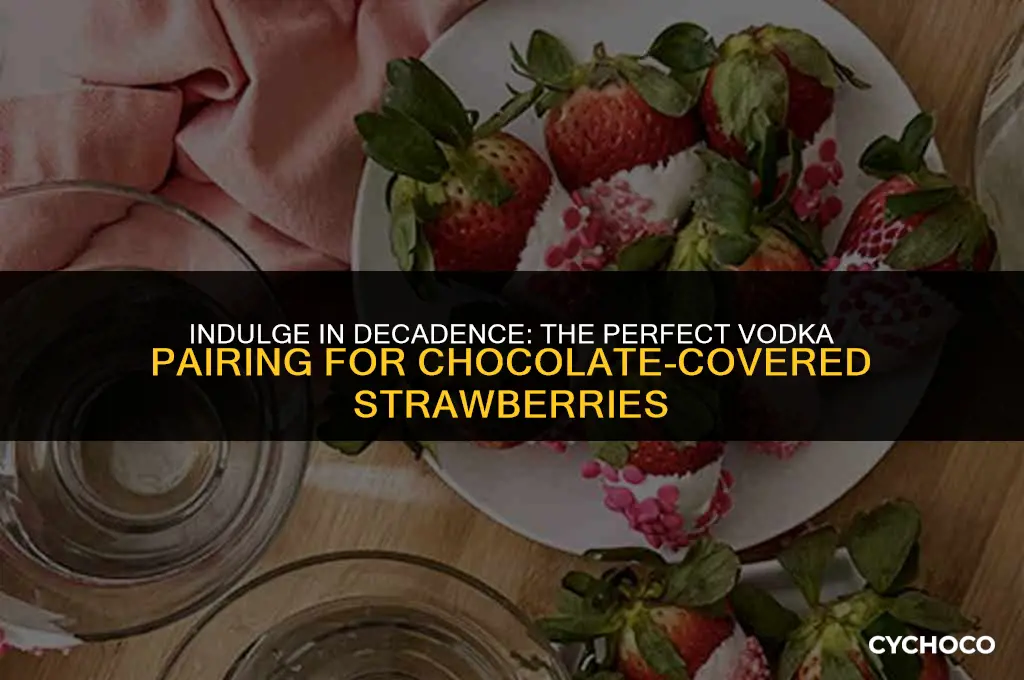 what flavor vodka goes good with chocolate covered strawberries