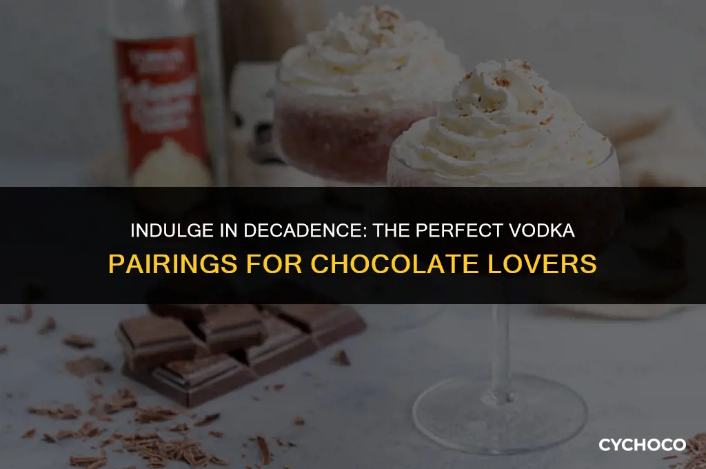 what flavor vodka goes good with chocolate
