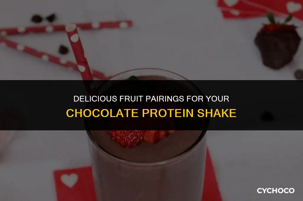 what fruit goes good with a chocolate protein shake
