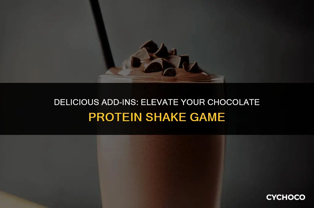 what goes good in a chocolate protein shake