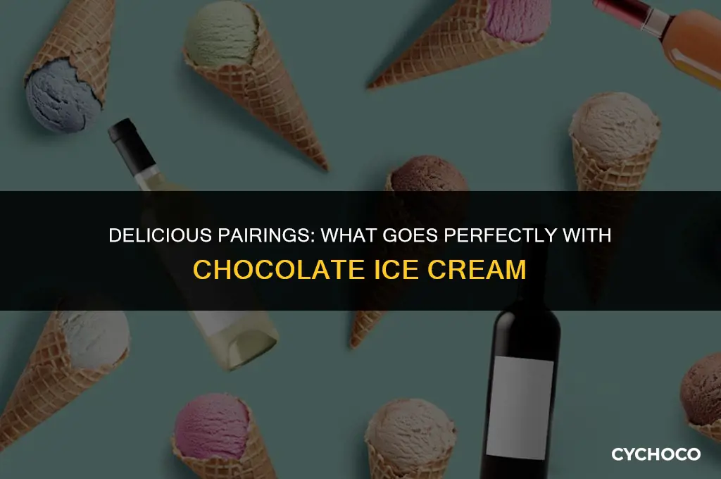 what goes good with chocolate ice cream