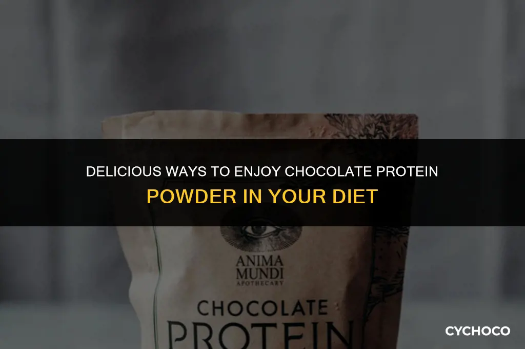 what goes good with chocolate protein powder