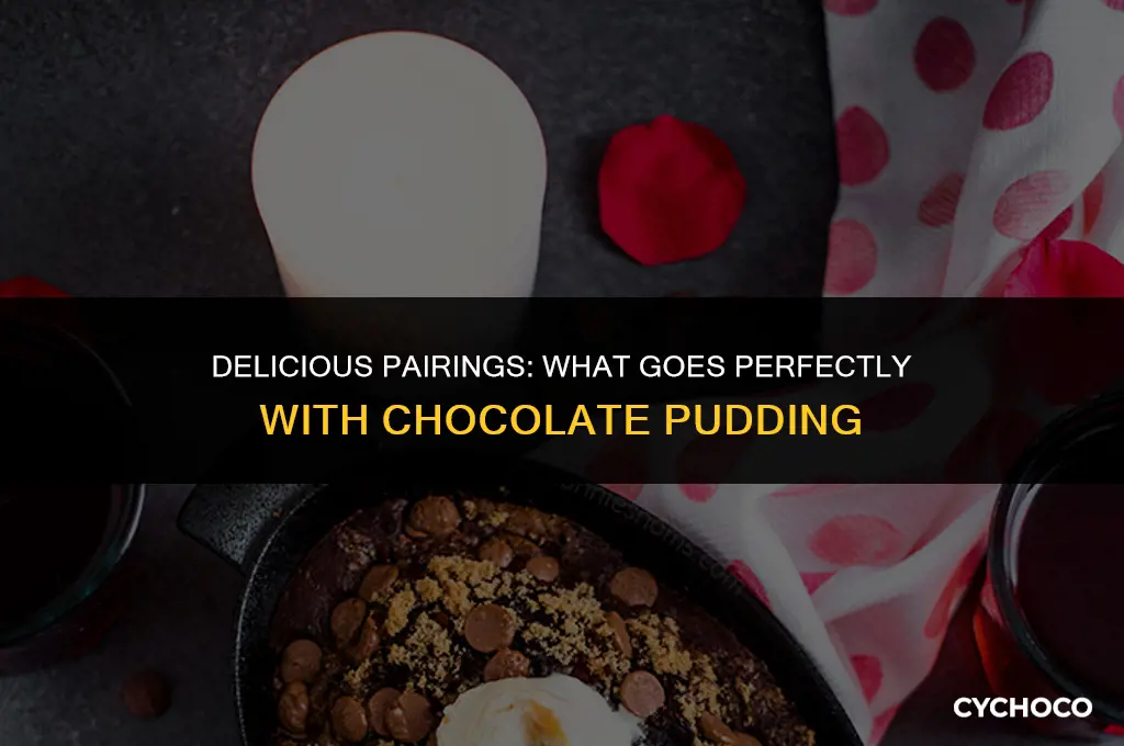 what goes good with chocolate pudding