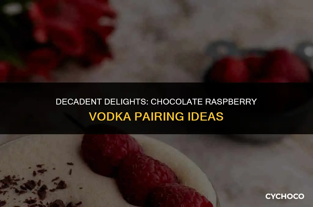what goes good with chocolate raspberry vodka