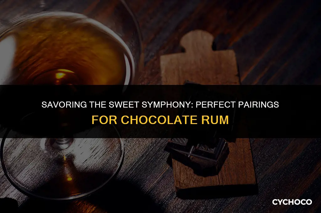 what goes good with chocolate rum