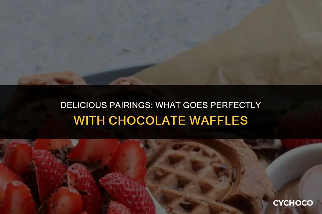 what goes good with chocolate waffles