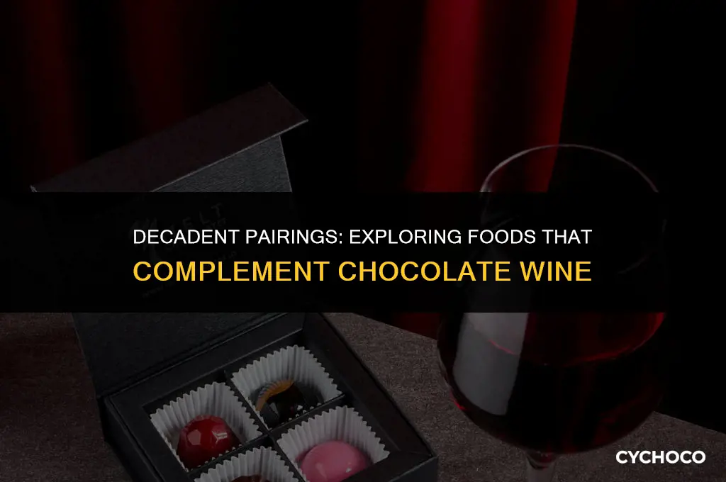 what goes good with chocolate wine
