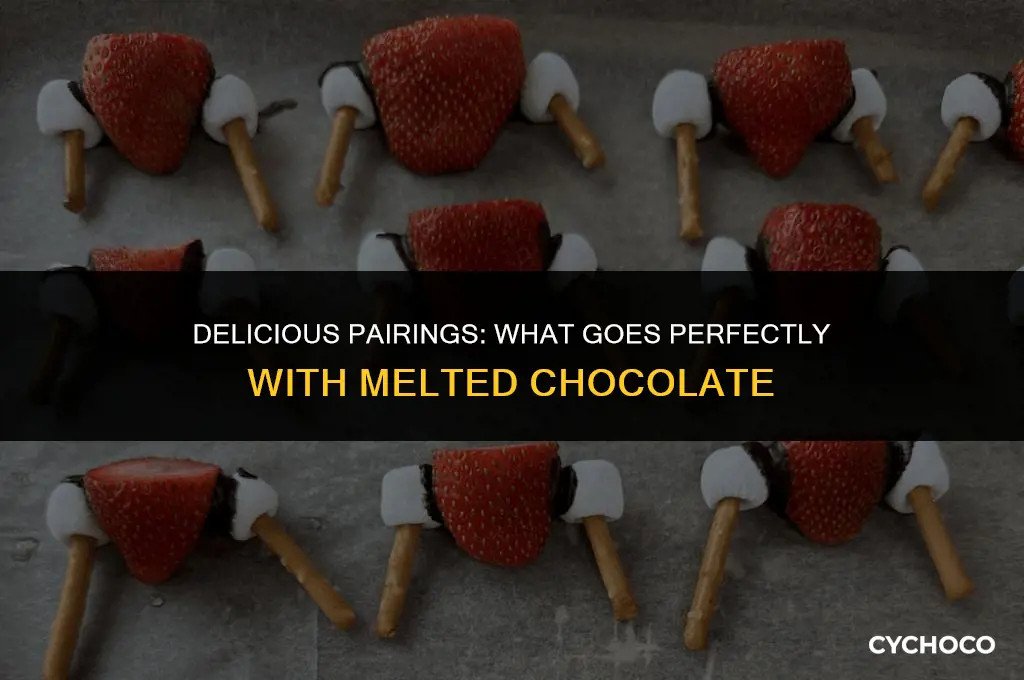 what goes good with melted chocolate