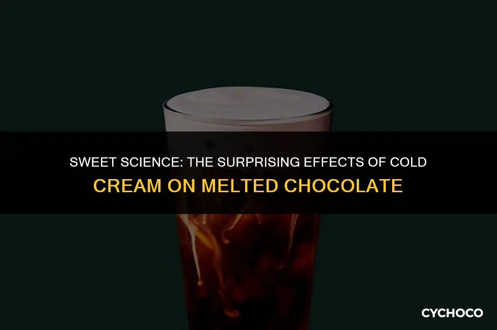 what happens if i pour cold cream into melted chocolate