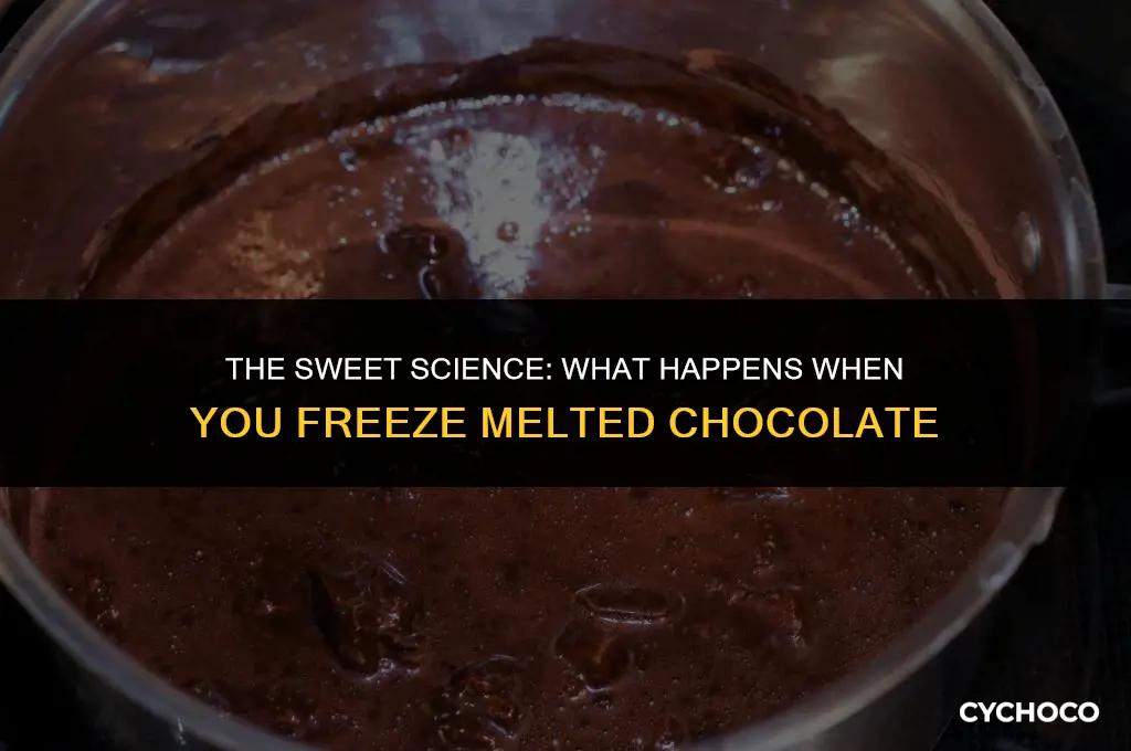 what happens if you freeze melted chocolate