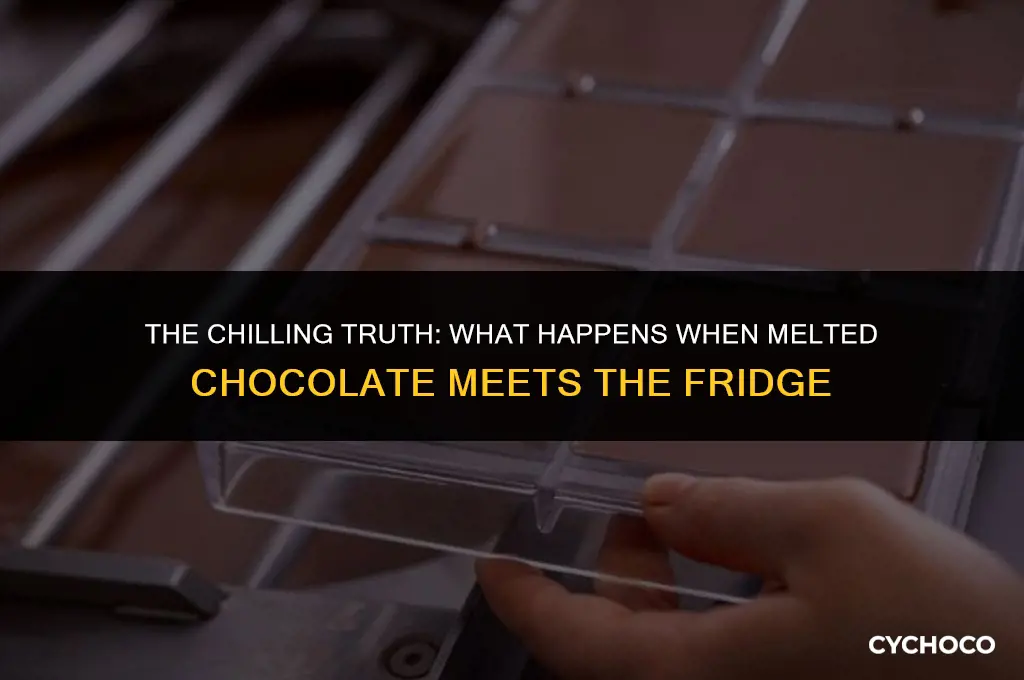 what happens if you put melted chocolate in the fridge