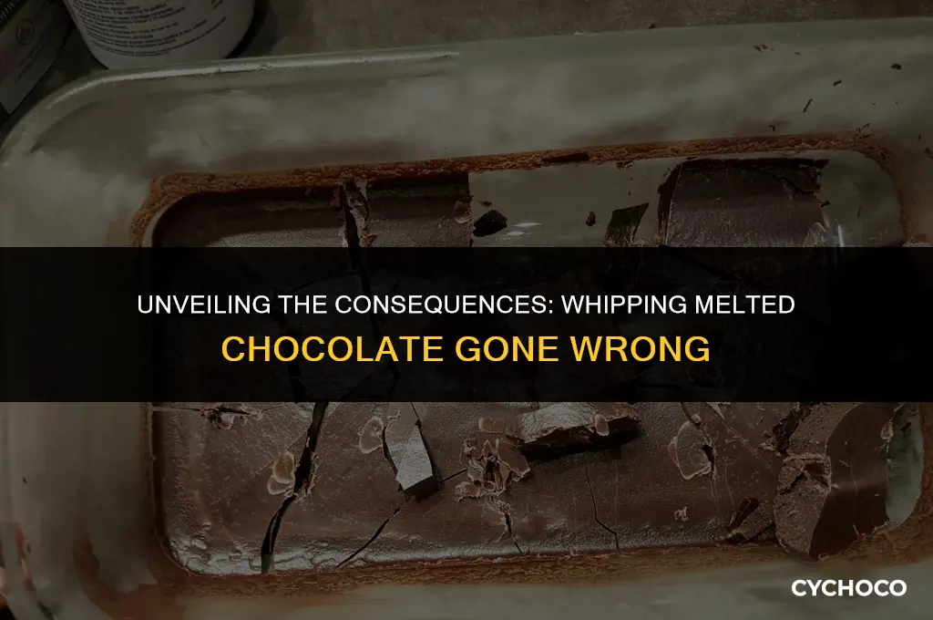 what happens if you whip melted chocolate
