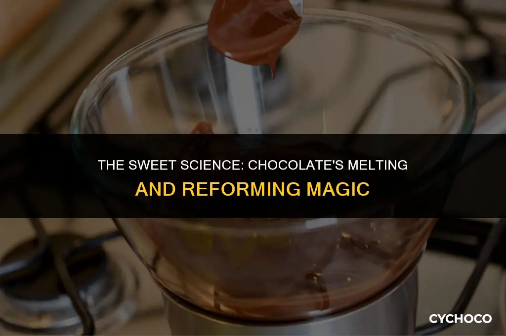 what happens when a chocolate bar melts and then reforms