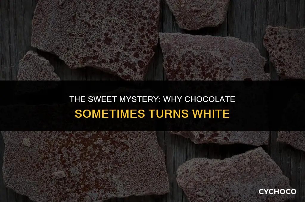 what happens when chocolate turns white