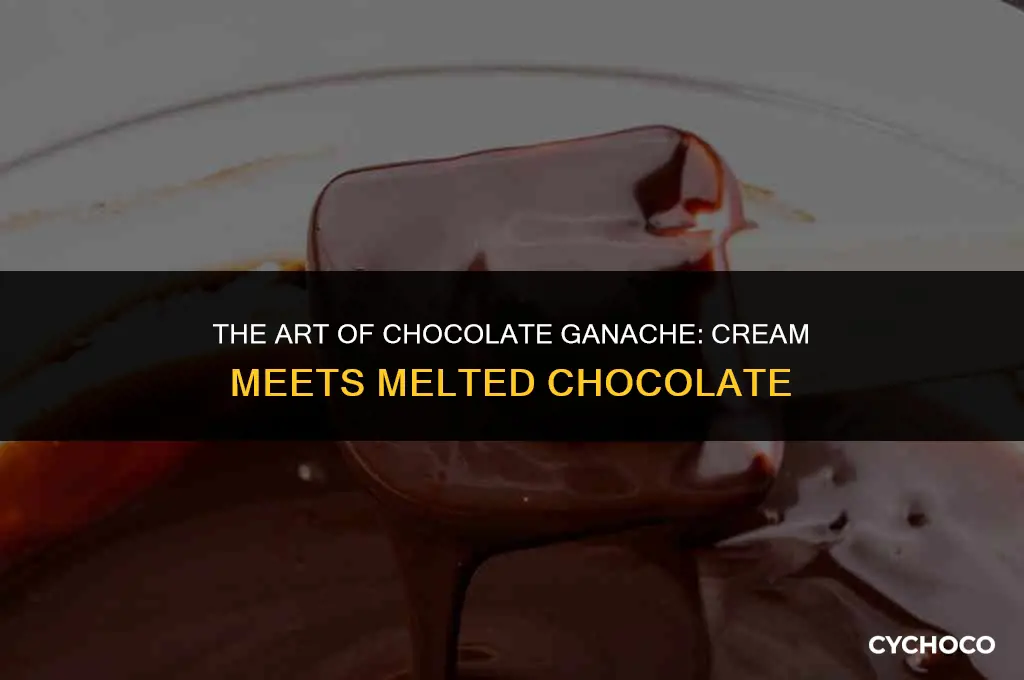 what happens when you add cream to melted chocolate