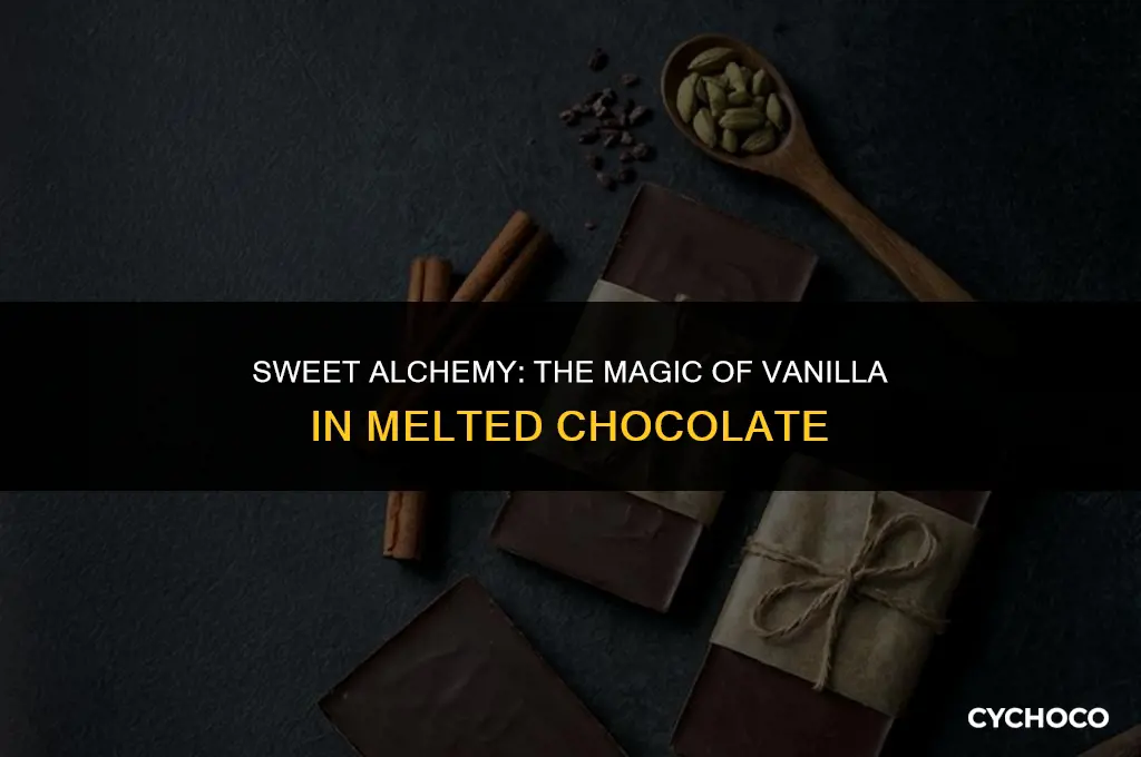 what happens when you add vanilla extract to melted chocolate
