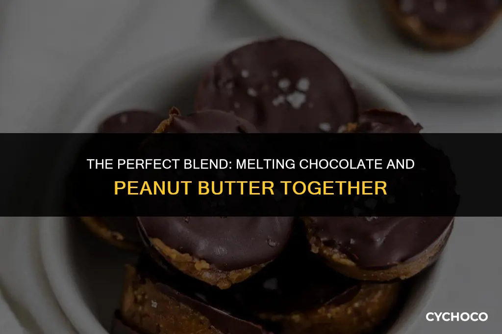 what happens when you melt chocolate and peanut butter