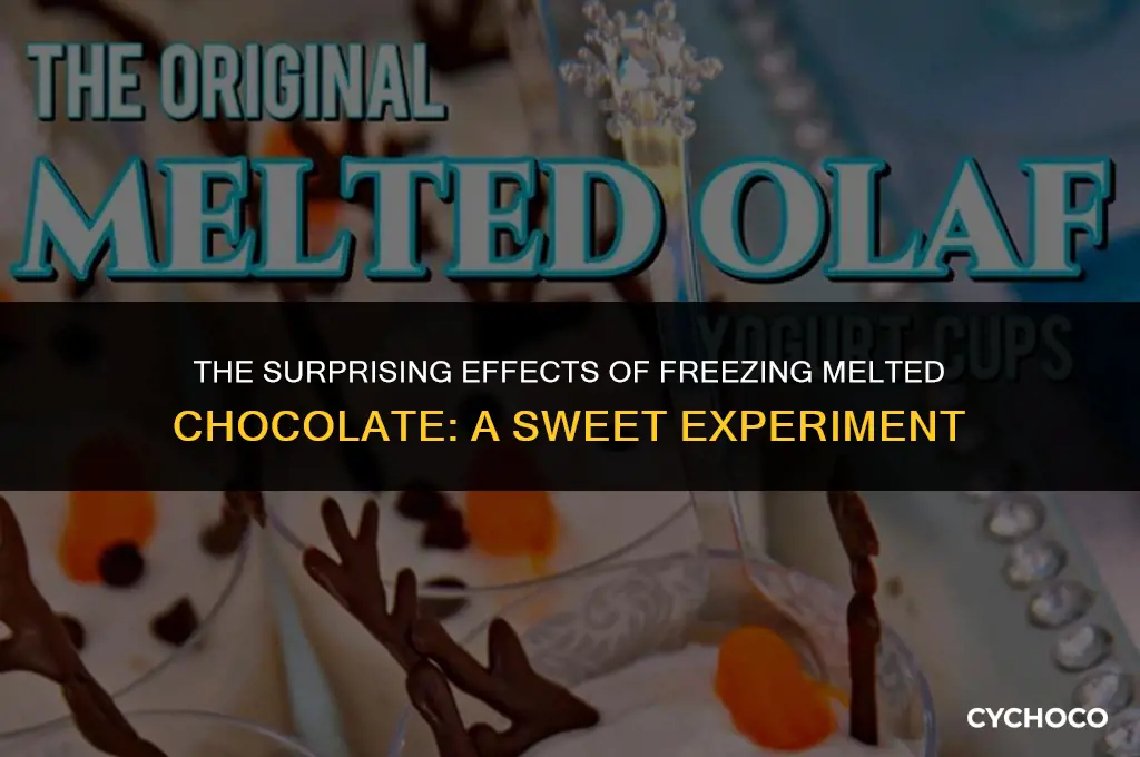 what happnes if i freeze melted chocolate
