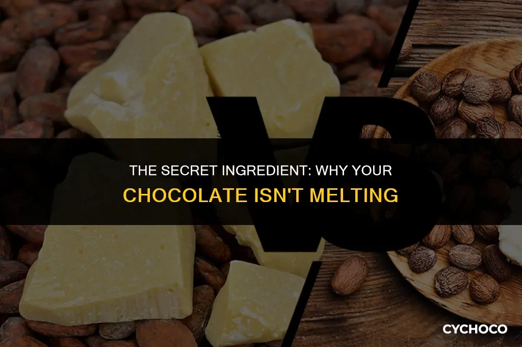 what ingredient keeps chocolate from melting