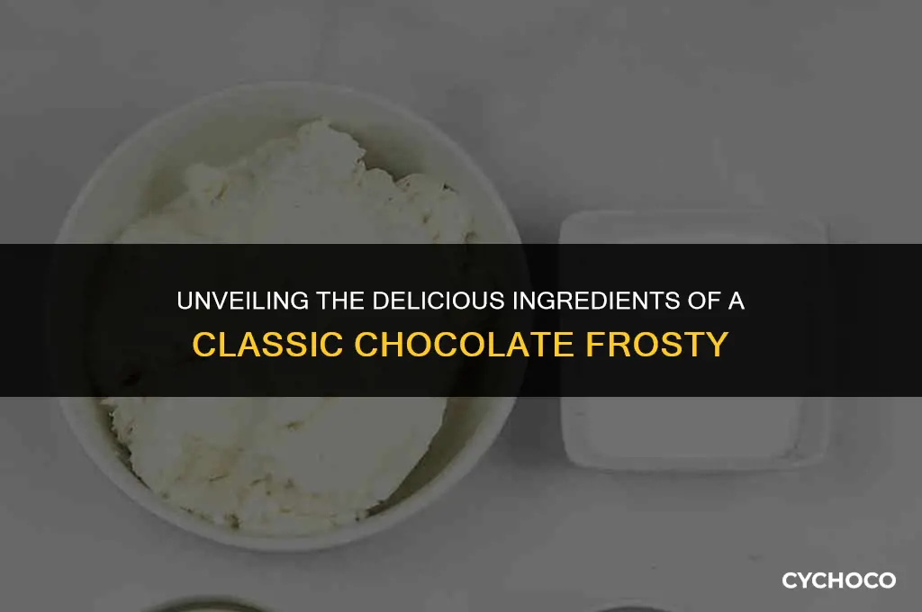 what is a chocolate frosty made out of