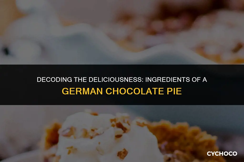 what is a german chocolate pie made of