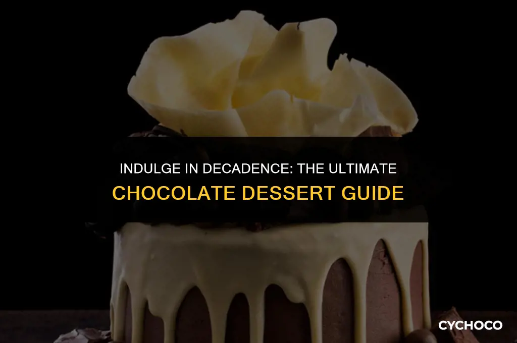 what is a good chocolate deresrt