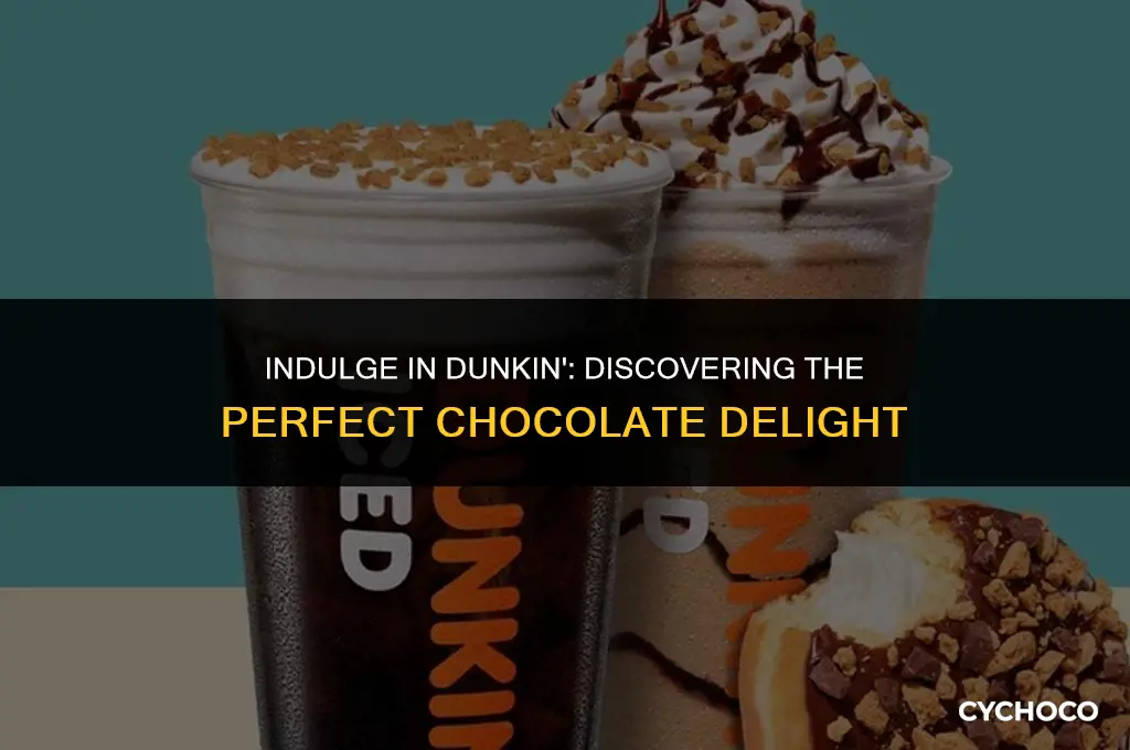 what is a good chocolate drink at dunkin donuts