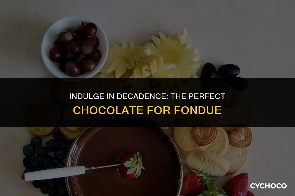 what is a good chocolate for fondue
